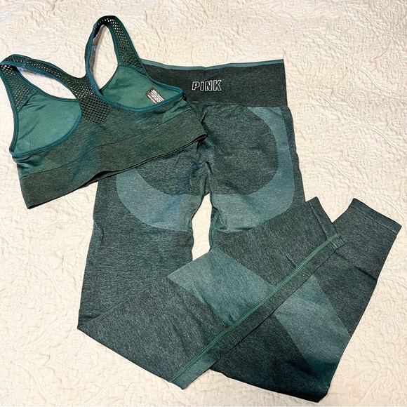 PINK Victoria's Secret Pants - Victoria’s Secret PINK Seamless Leggings and Sports Bra Set. XS